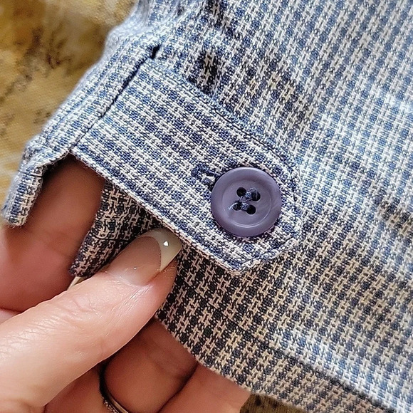 CHRISTOPHER & BANKS MICRO CHECK CROPPED PANTS - Picture 5 of 8